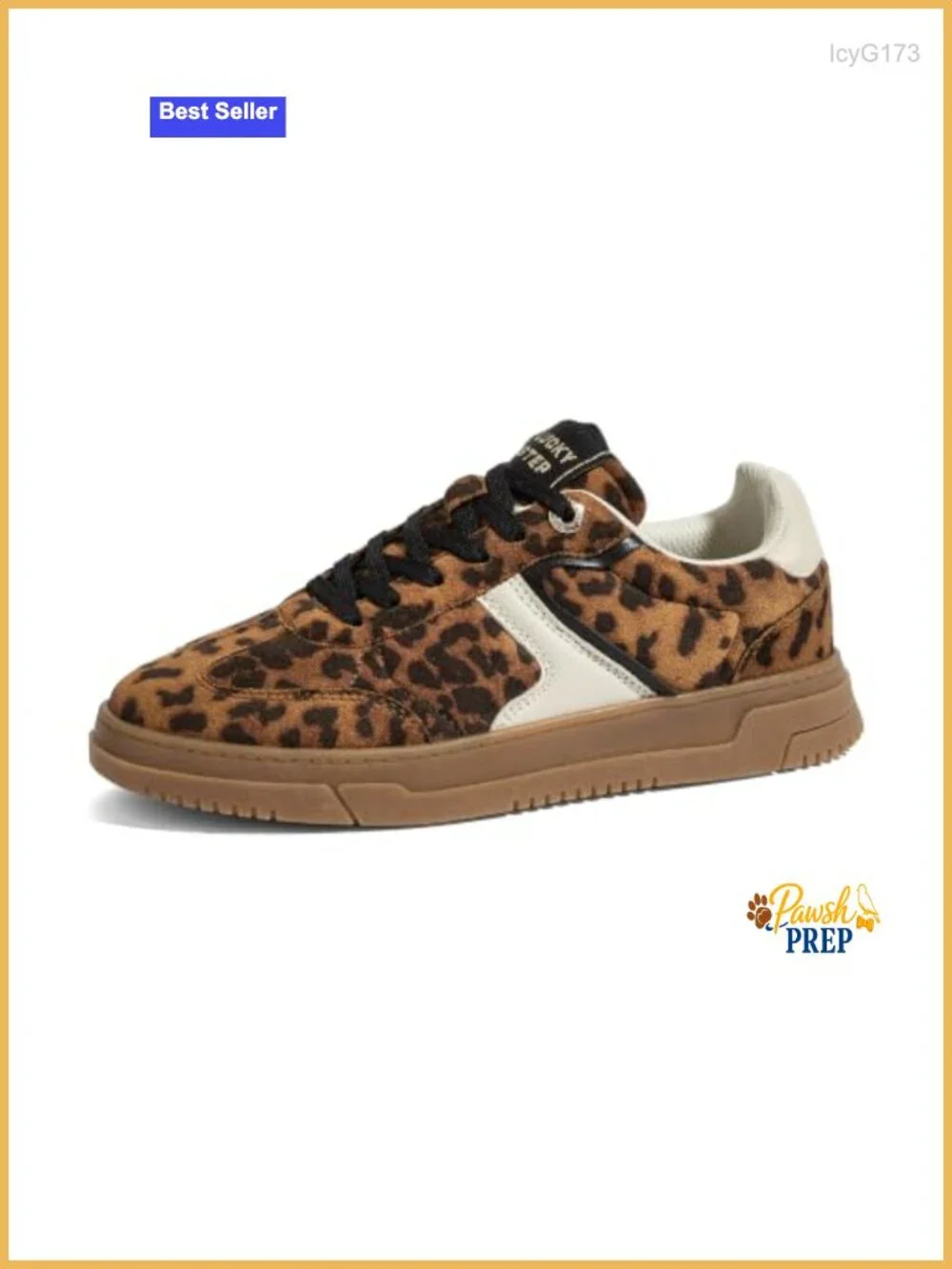 Women's Platform Fashion Sneakers Thick Sole Faux Leather Comfort Lace Up